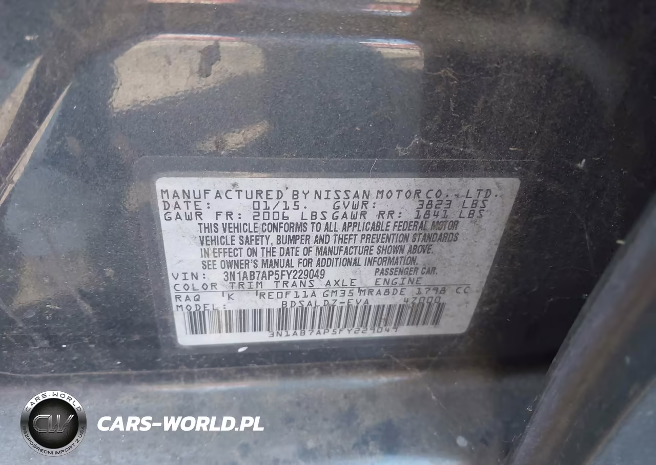 2015 Nissan Sentra Sv VIN:3N1AB7AP5FY229049 - 9