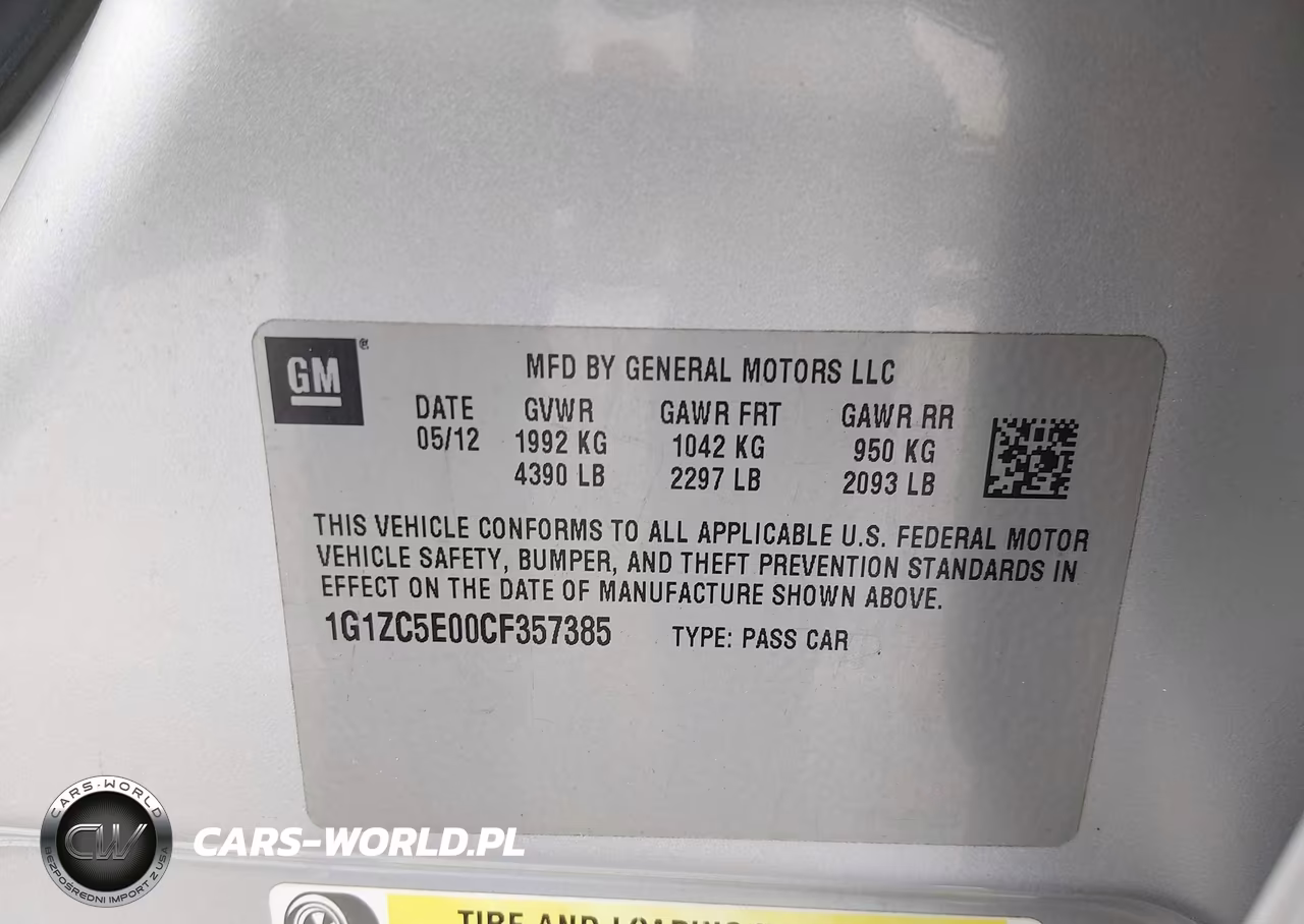 2012 Chevrolet Malibu 1Lt VIN:1G1ZC5E00CF357385 - 9
