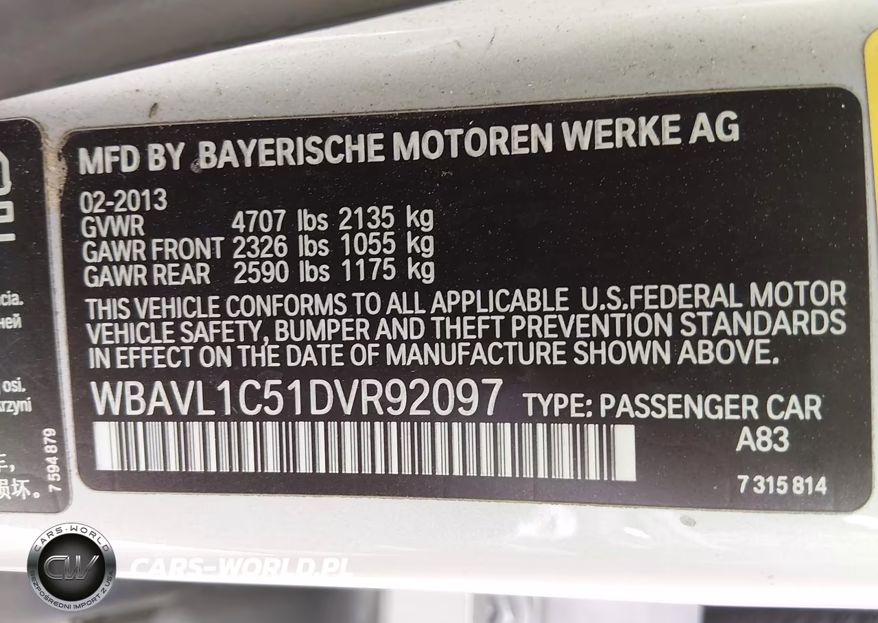 2013 BMW X1 xDrive28I VIN:WBAVL1C51DVR92097 - 9