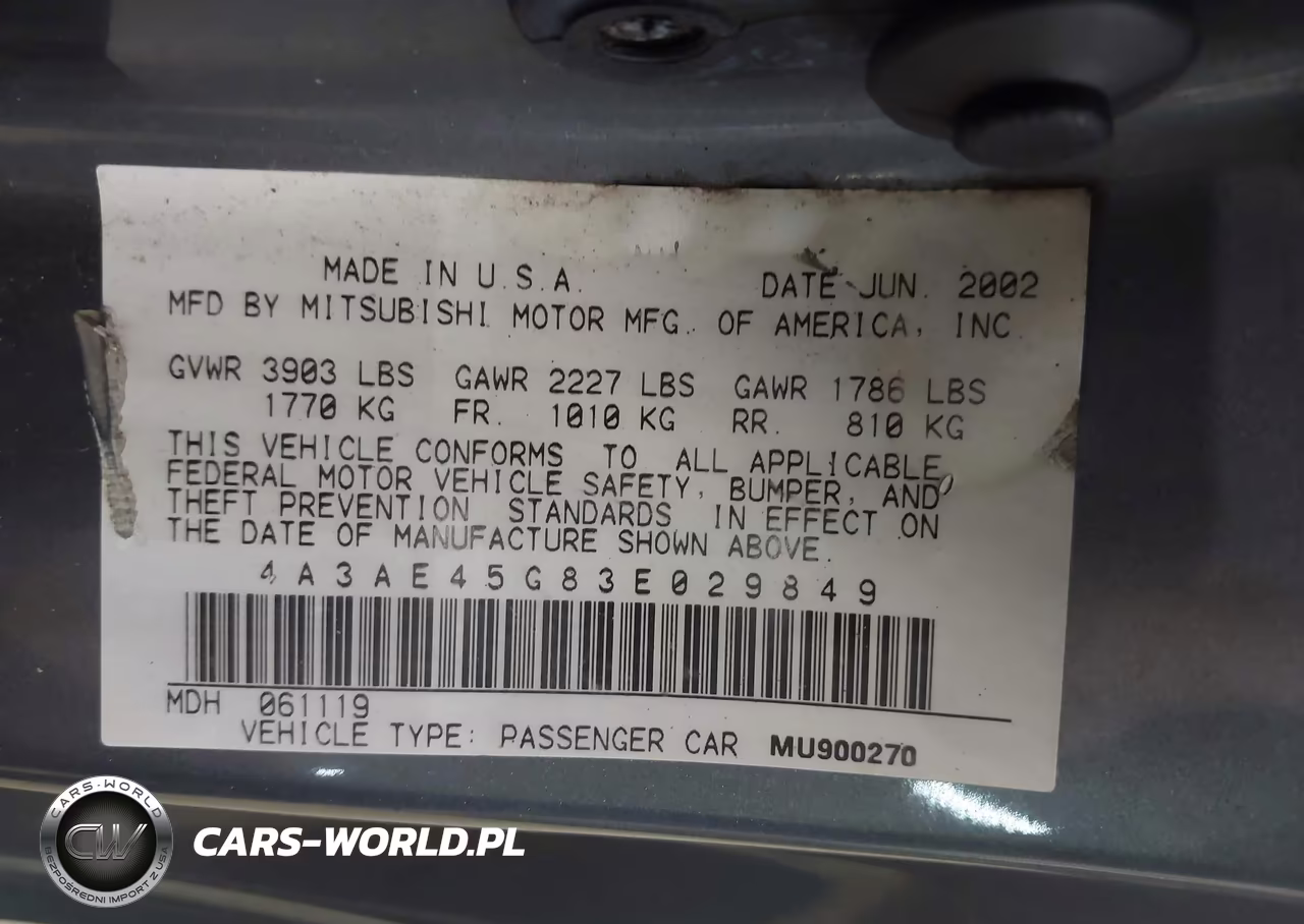 2003 Mitsubishi Eclipse Spyder Gs VIN:4A3AE45G83E029849 - 9