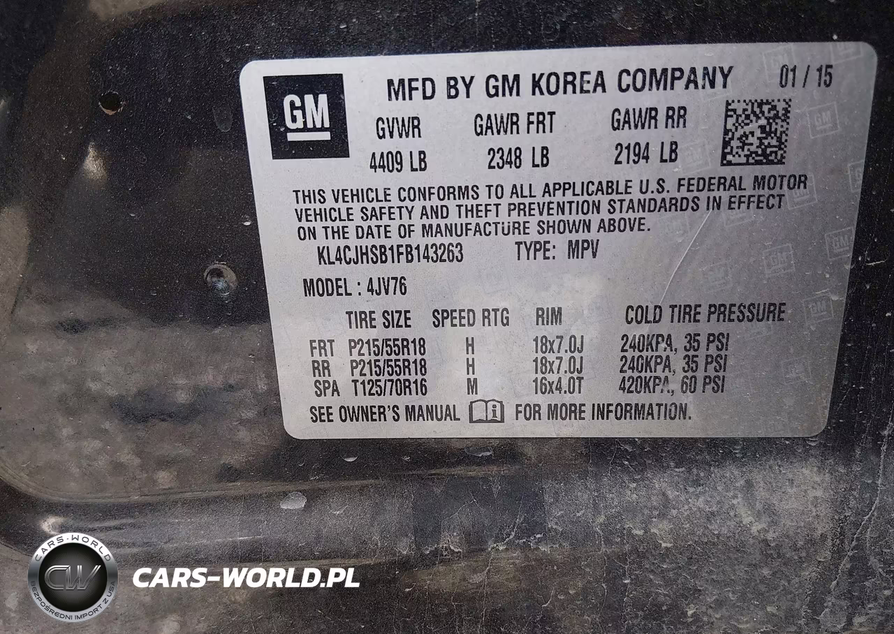 2015 Buick Encore Premium VIN:KL4CJHSB1FB143263 - 9