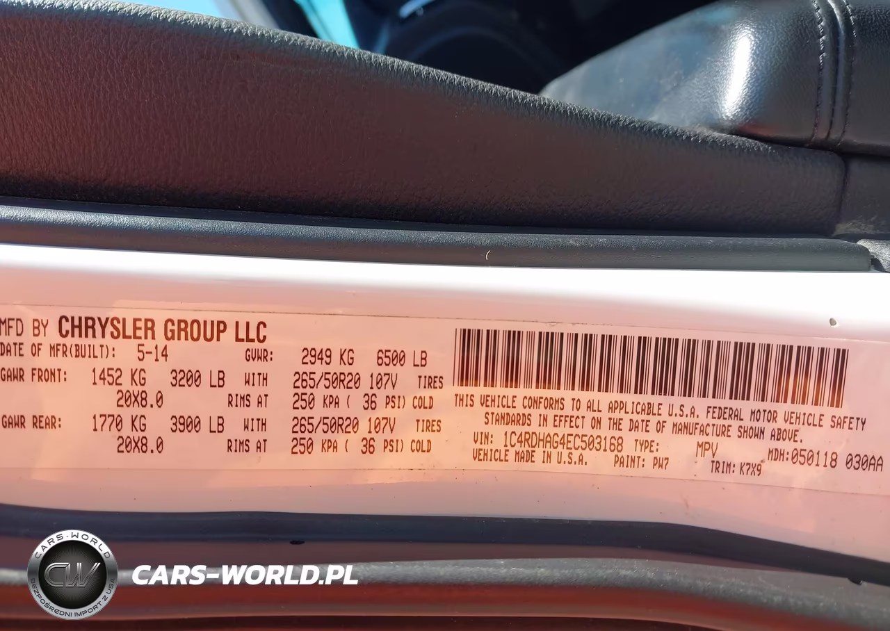 2014 Dodge Durango Sxt VIN:1C4RDHAG4EC503168 - 9
