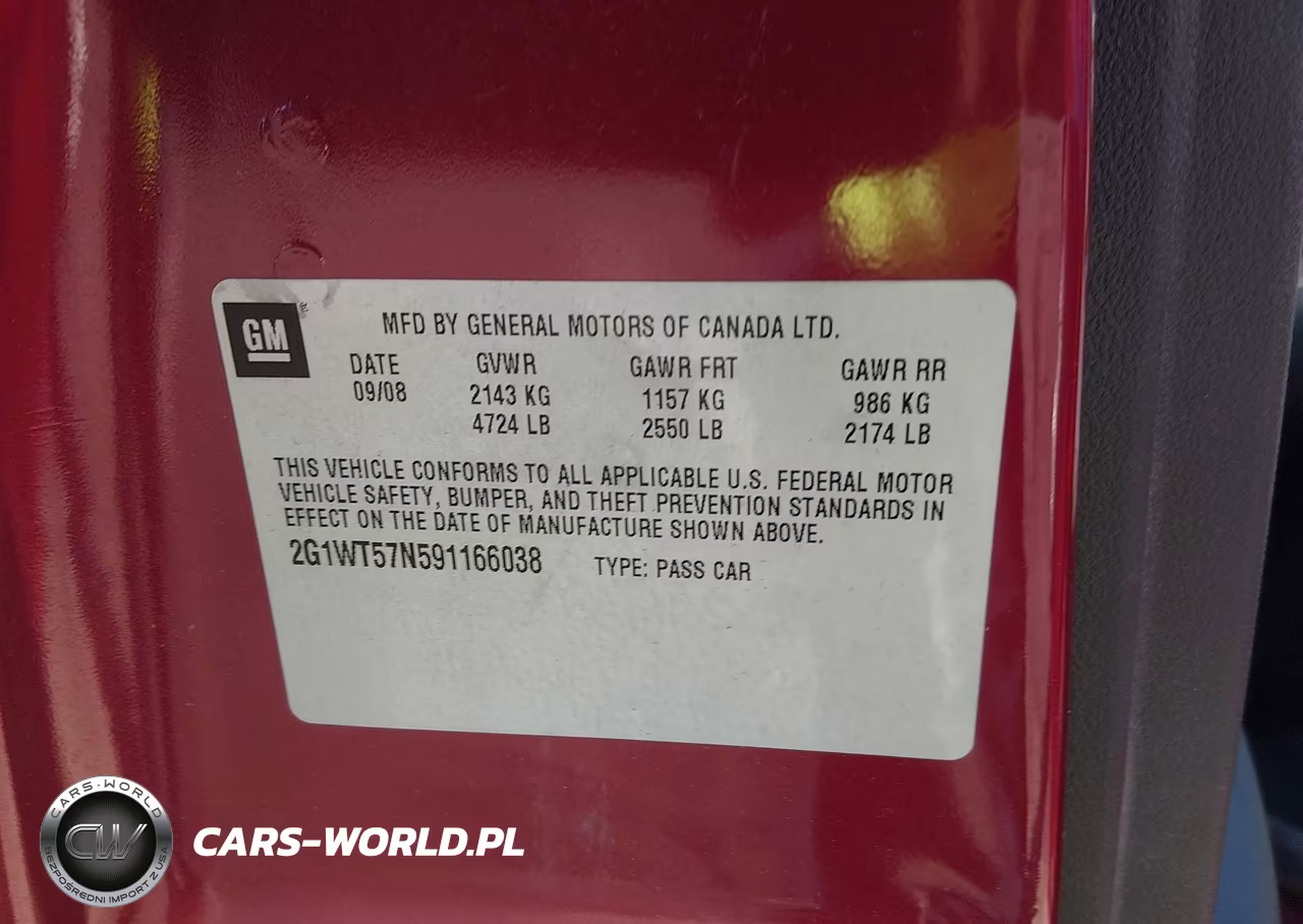 2009 Chevrolet Impala Lt VIN:2G1WT57N591166038 - 9