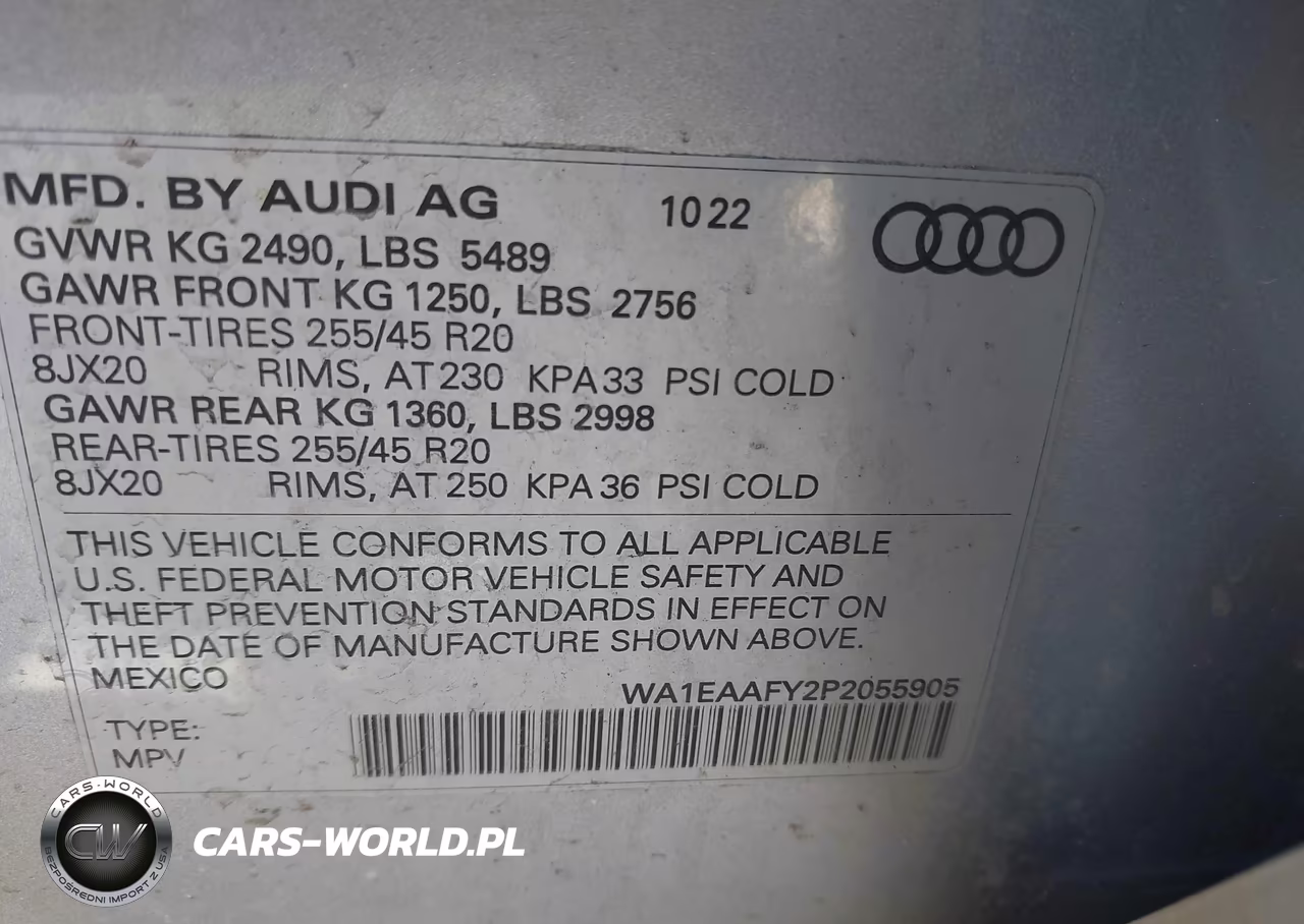 2023 Audi Q5 Premium Plus 45 Tfsi S Line Quattro VIN:WA1EAAFY2P2055905 - 9