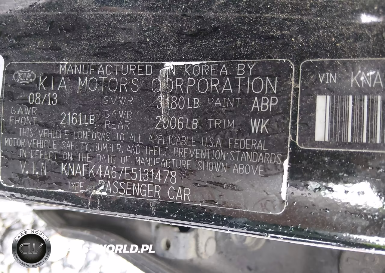 2014 Kia Forte Lx VIN:KNAFK4A67E5131478 - 9