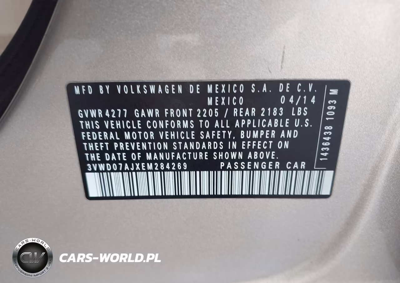 2014 Volkswagen Jetta 1.8T Se VIN:3VWD07AJXEM284269 - 9