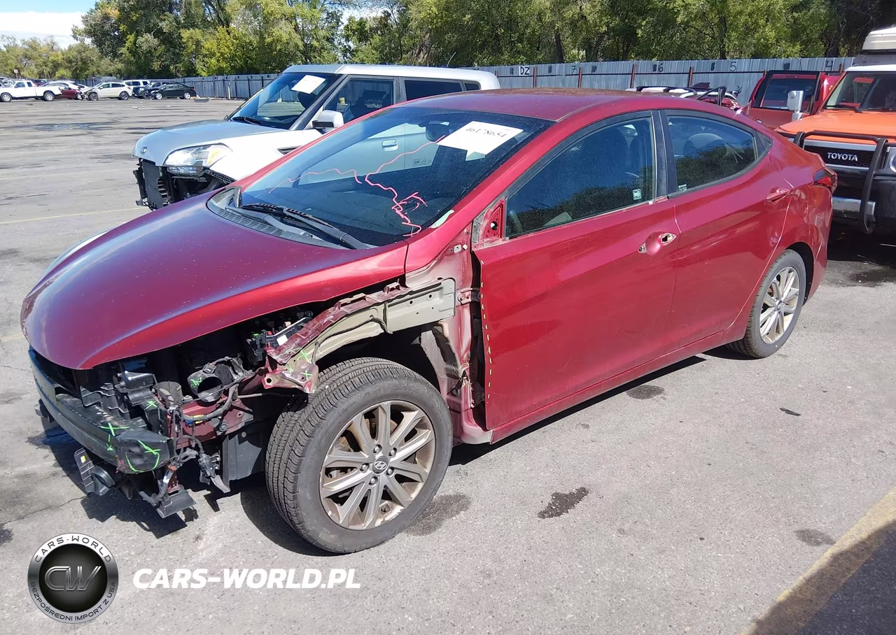 2016 Hyundai Elantra Se VIN:5NPDH4AE8GH767927 - 2