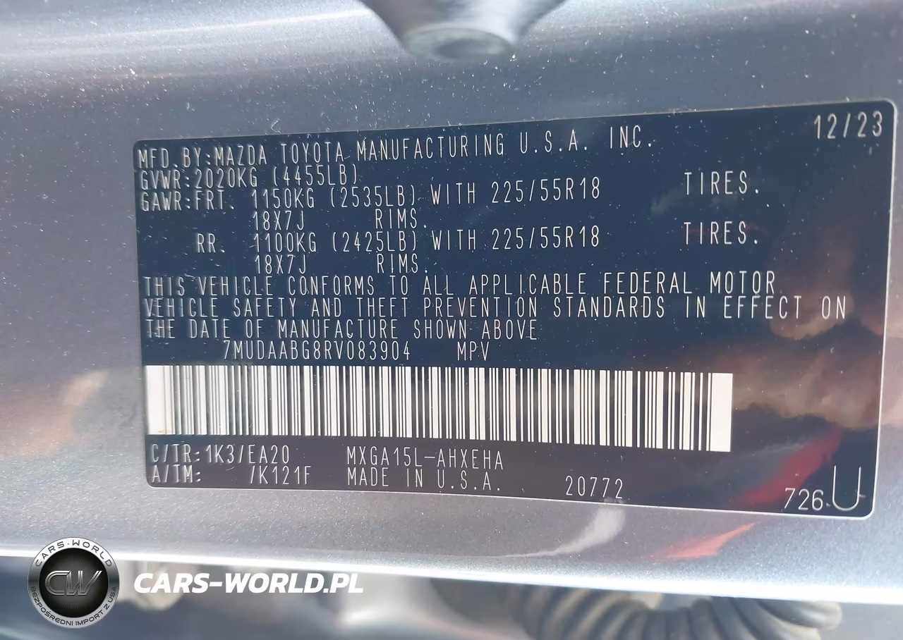 2024 Toyota Corolla Cross Xle VIN:7MUDAABG8RV083904 - 9