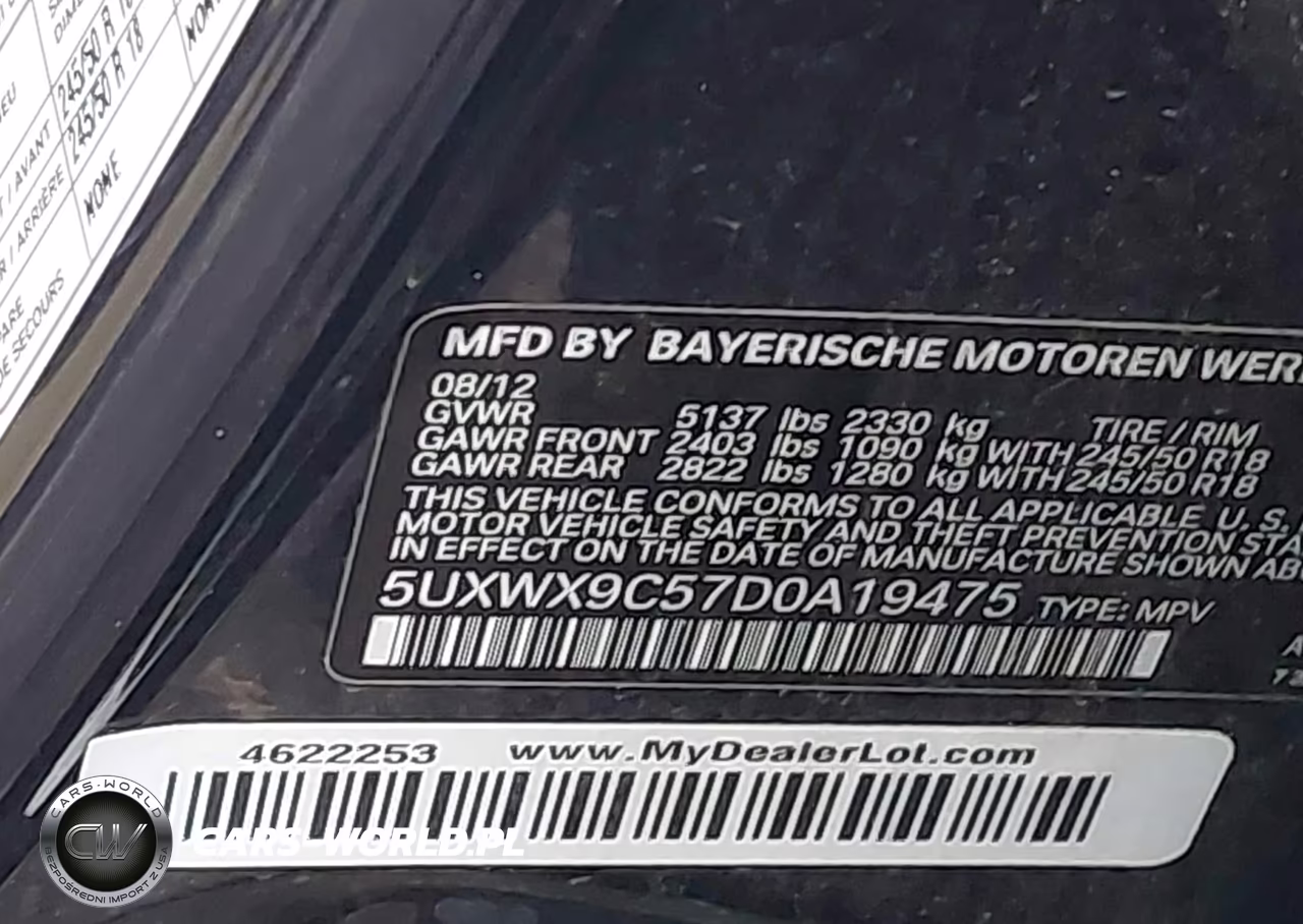 2013 BMW X3 xDrive28I VIN:5UXWX9C57D0A19475 - 9