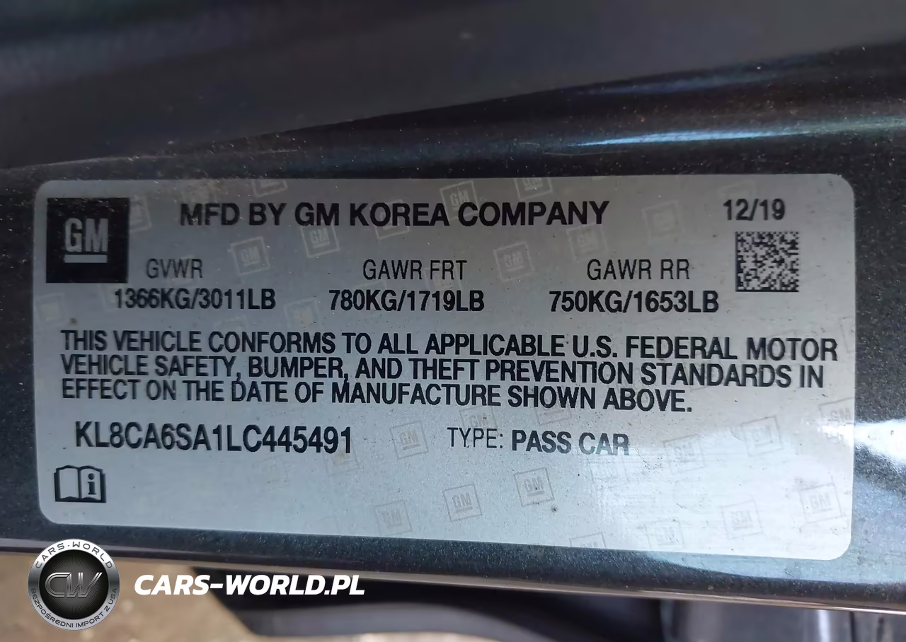2020 Chevrolet Spark Fwd Ls Manual VIN:KL8CA6SA1LC445491 - 9