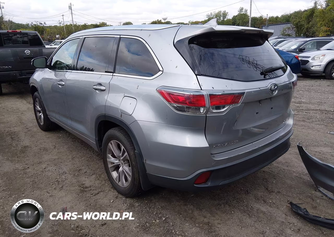 2015 Toyota Highlander Xle V6 VIN:5TDJKRFHXFS221272 - 3