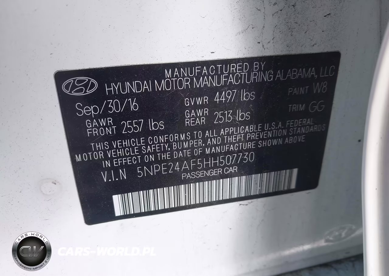 2017 Hyundai Sonata Se VIN:5NPE24AF5HH507730 - 9