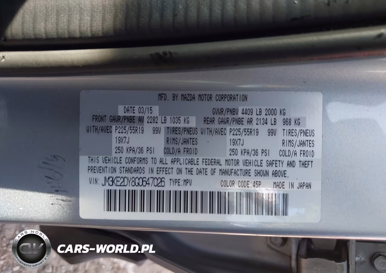 2016 Mazda Cx-5 Grand Touring VIN:JM3KE2DY8G0647026 - 9
