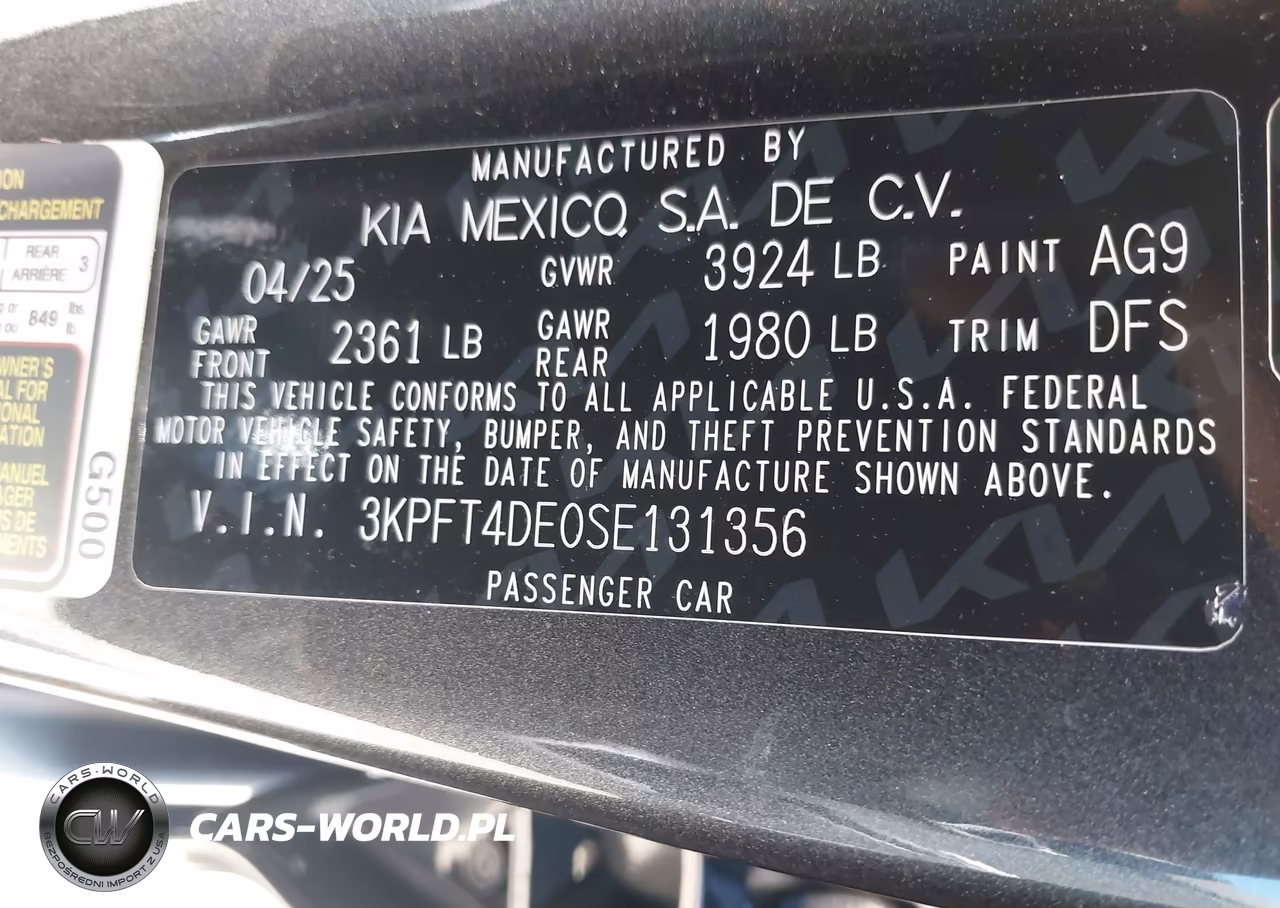 2025 Kia K4 Lxs VIN:3KPFT4DE0SE131356 - 9