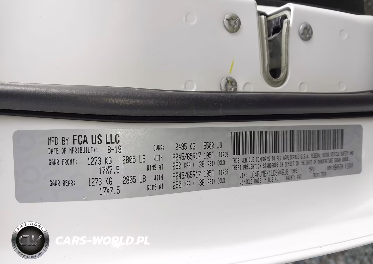 2020 Jeep Cherokee Trailhawk 4X4 VIN:1C4PJMBX1LD504616 - 9