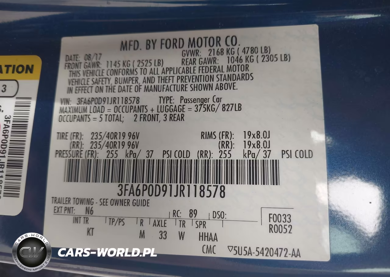 2018 Ford Fusion Titanium VIN:3FA6P0D91JR118578 - 9