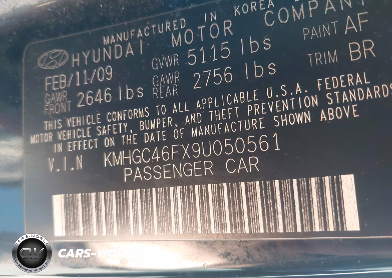 2009 Hyundai Genesis 4.6 VIN:KMHGC46FX9U050561 - 9