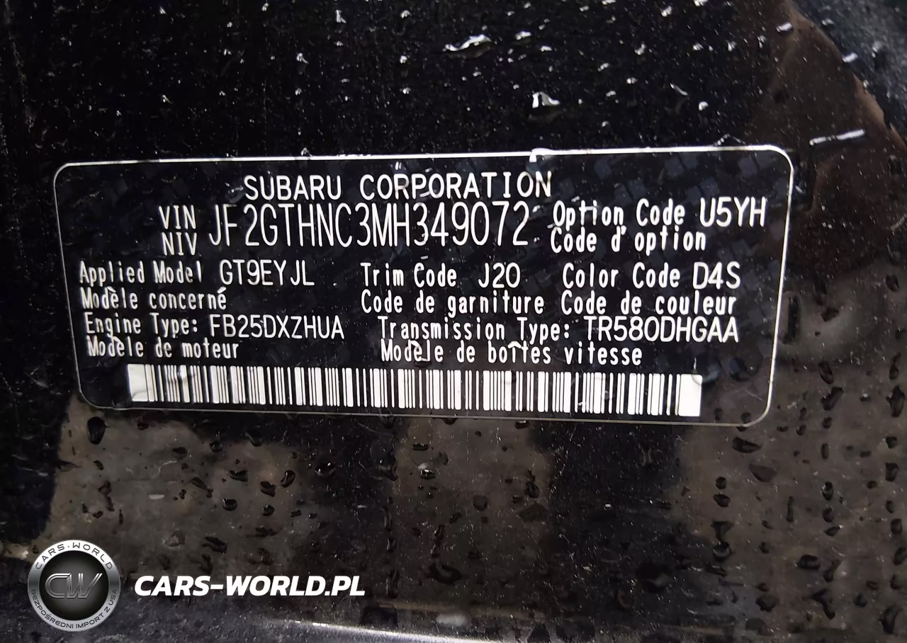2021 Subaru Crosstrek Limited VIN:JF2GTHNC3MH349072 - 9