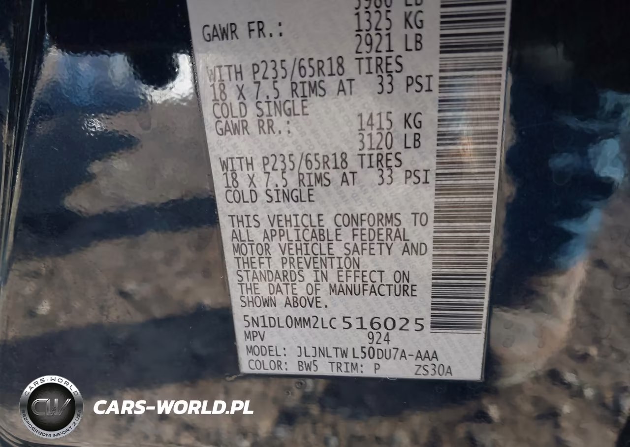 2020 Infiniti Qx60 Luxe Awd VIN:5N1DL0MM2LC516025 - 9