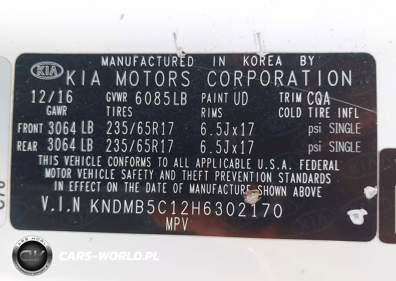 2017 Kia Sedona Lx VIN:KNDMB5C12H6302170 - 9