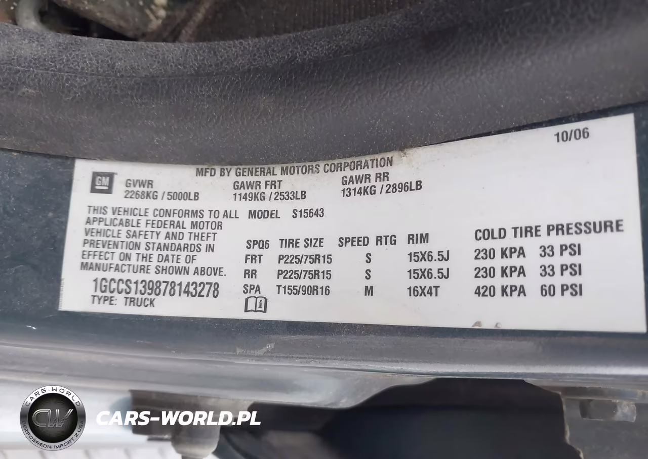 2007 Chevrolet Colorado Lt VIN:1GCCS139878143278 - 9