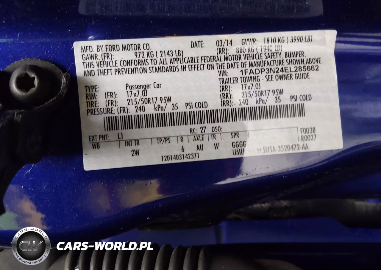 2014 Ford Focus Titanium VIN:1FADP3N24EL285662 - 9