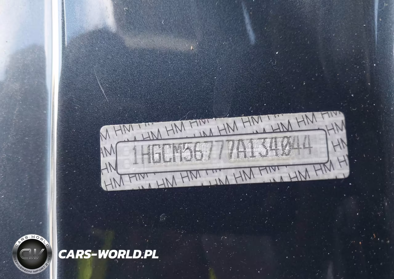 2007 Honda Accord 2.4 Ex VIN:1HGCM56777A134044 - 19