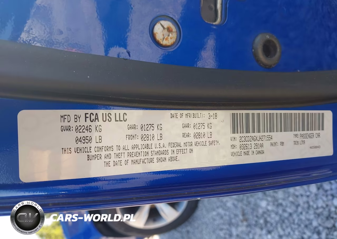 2018 Dodge Challenger Sxt VIN:2C3CDZAGXJH271554 - 9