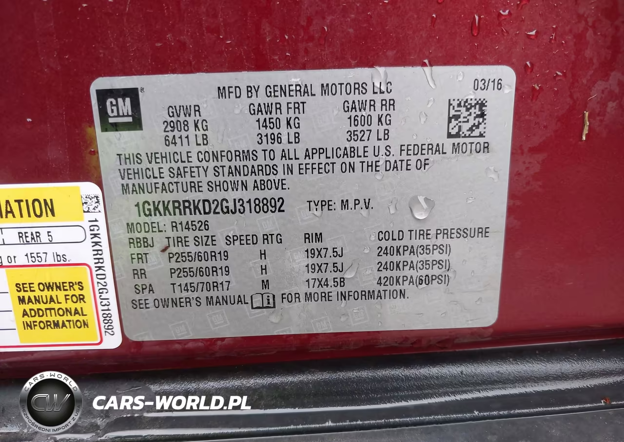 2016 GMC Acadia Slt-1 VIN:1GKKRRKD2GJ318892 - 9