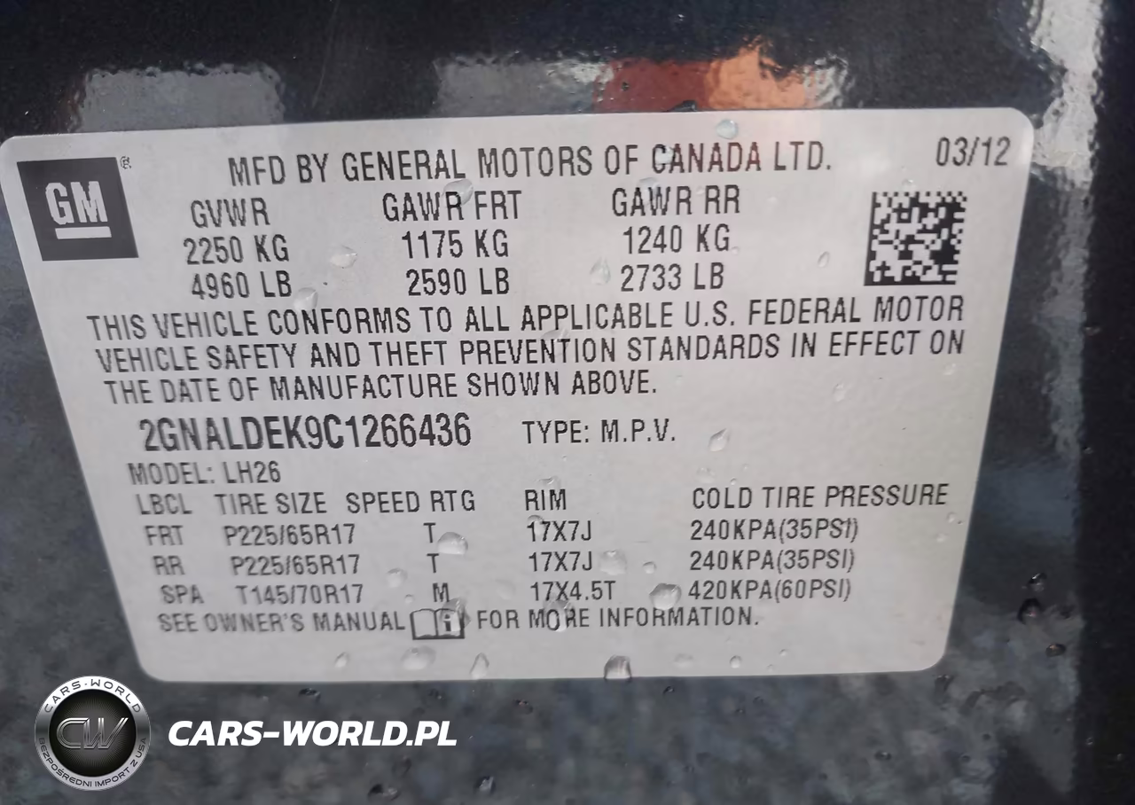 2012 Chevrolet Equinox 1Lt VIN:2GNALDEK9C1266436 - 9