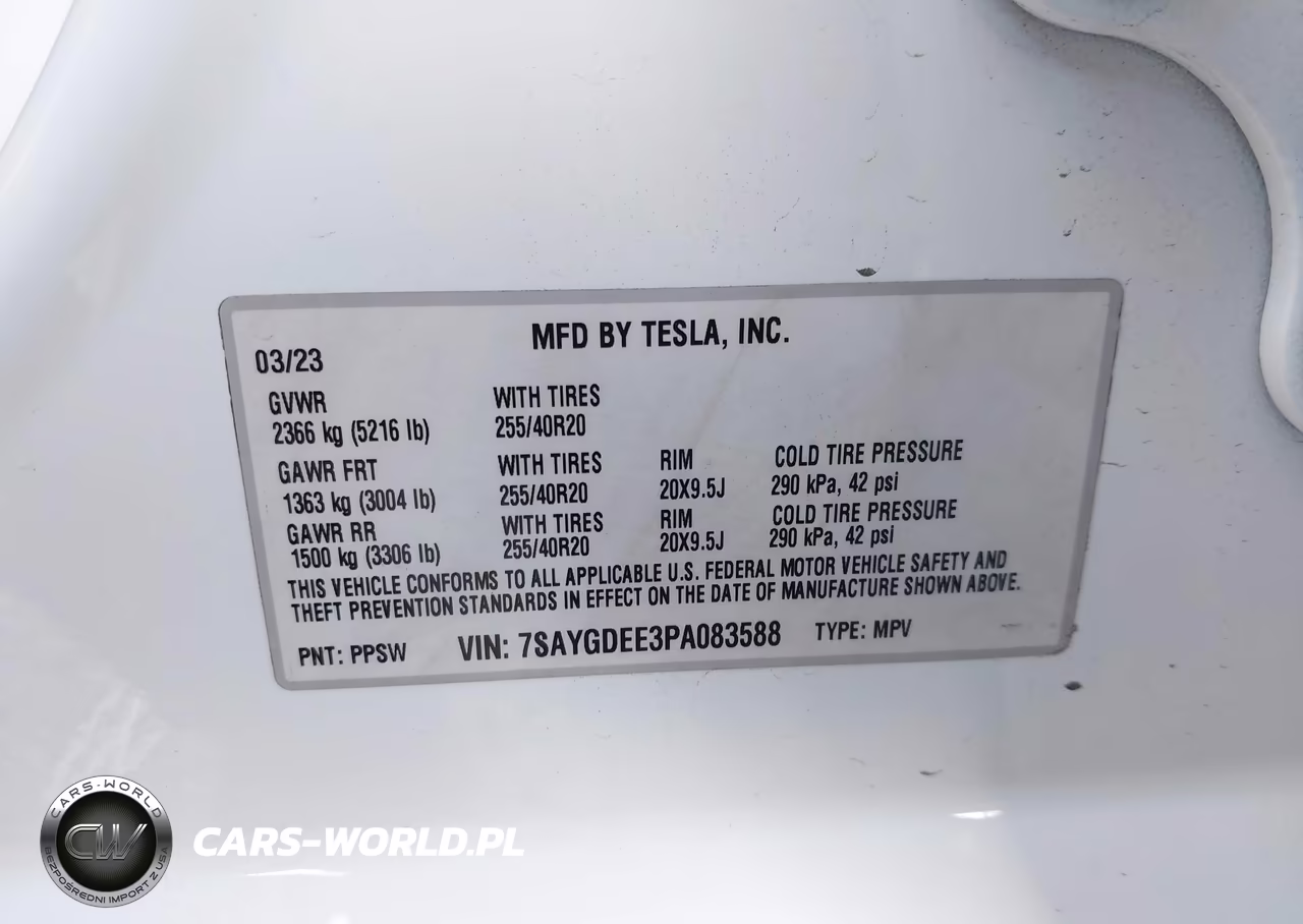 2023 Tesla Model Y Awd-Long Range Dual Motor All-Wheel Drive VIN:7SAYGDEE3PA083588 - 9