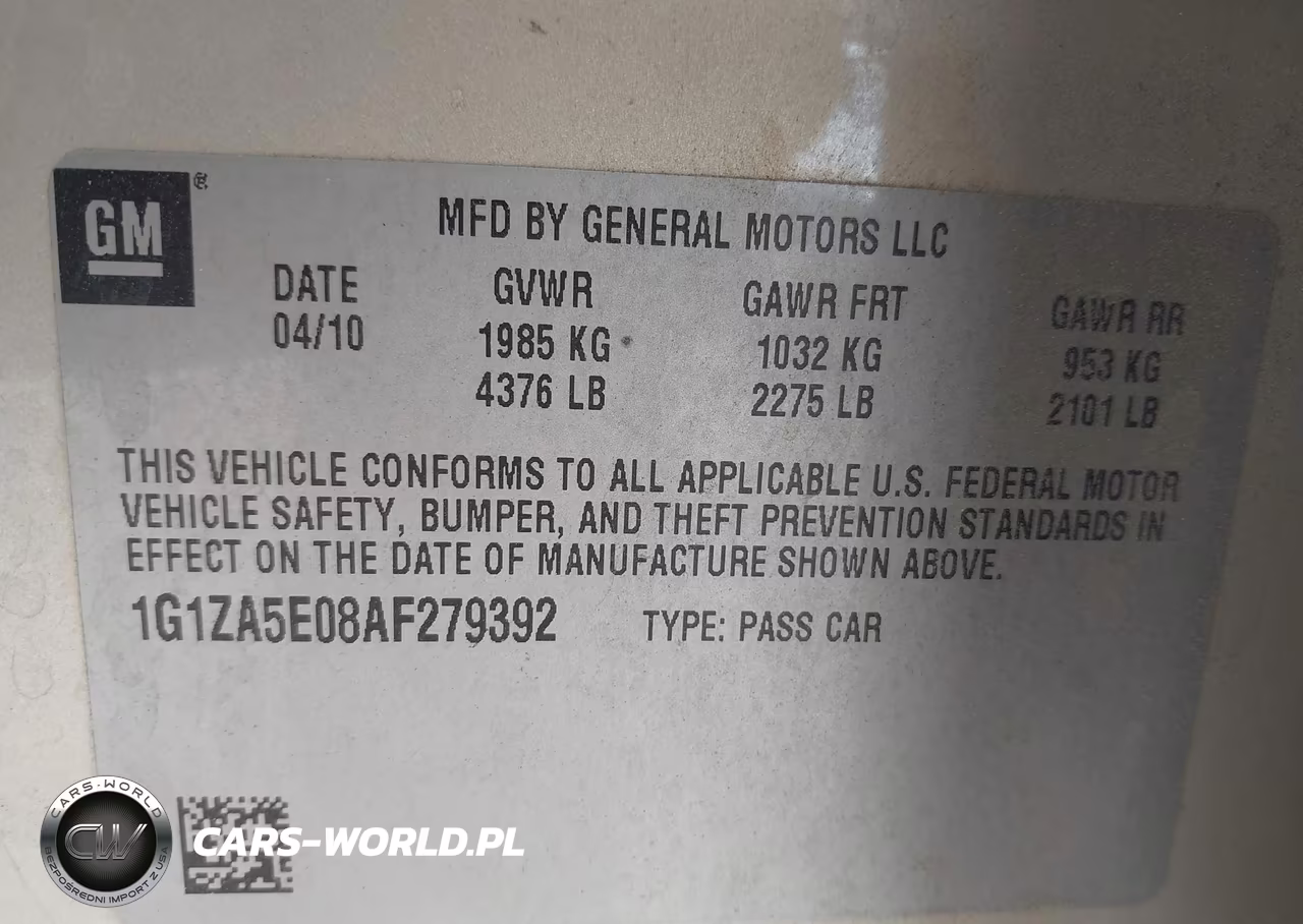 2010 Chevrolet Malibu Ls VIN:1G1ZA5E08AF279392 - 9