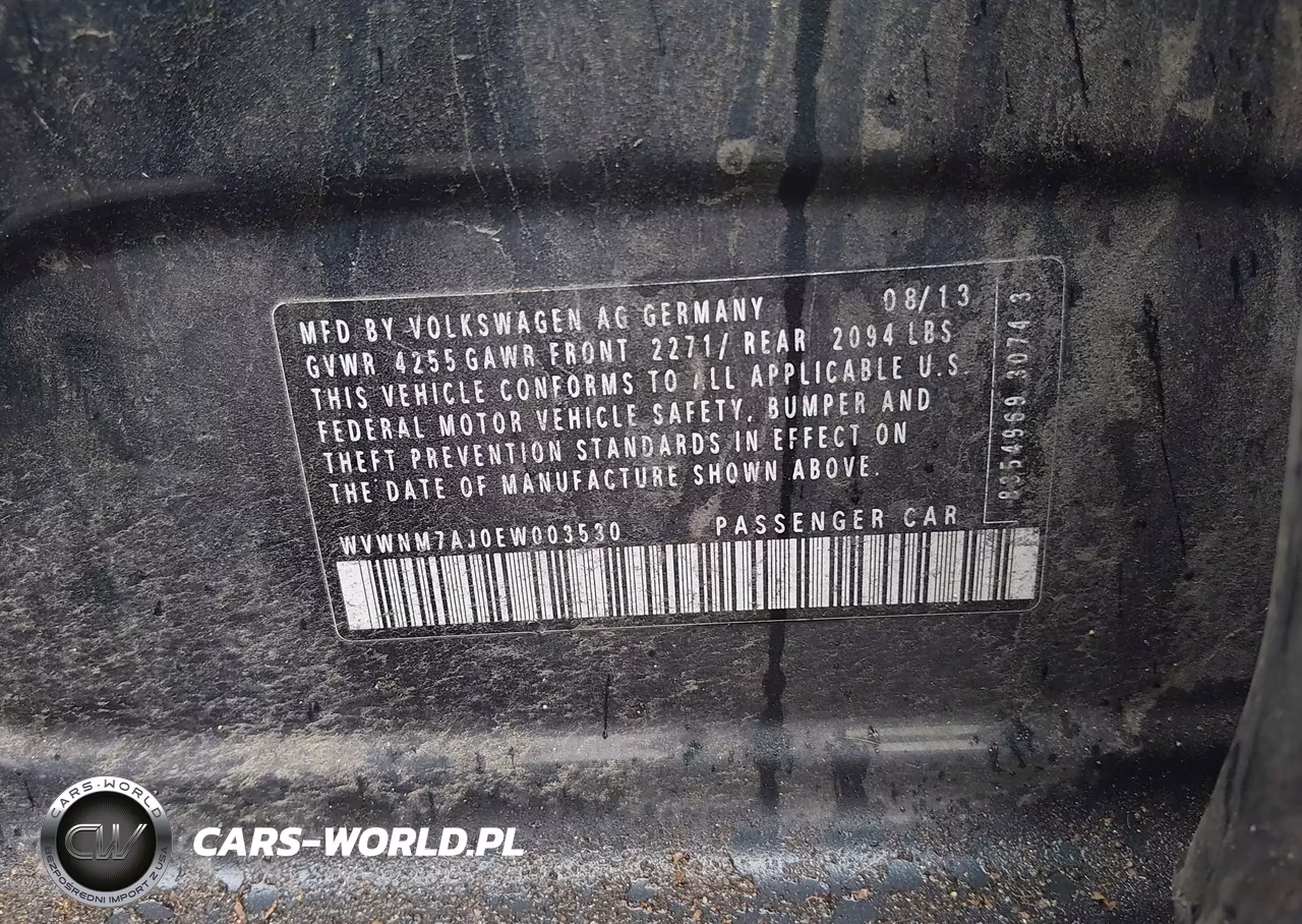 2014 Volkswagen Golf 2.0L Tdi VIN:WVWNM7AJ0EW003530 - 9