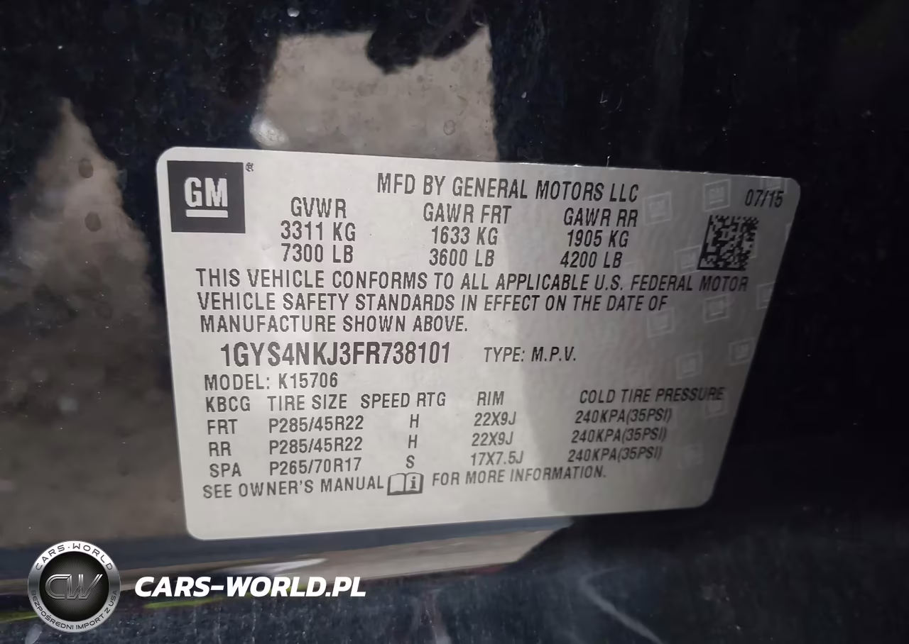 2015 Cadillac Escalade Premium VIN:1GYS4NKJ3FR738101 - 9