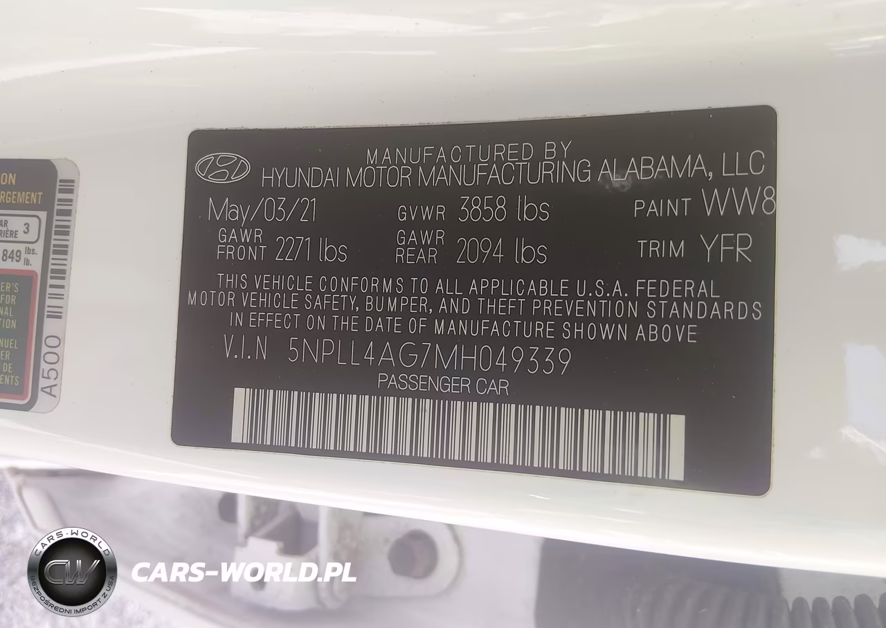 2021 Hyundai Elantra Se VIN:5NPLL4AG7MH049339 - 9