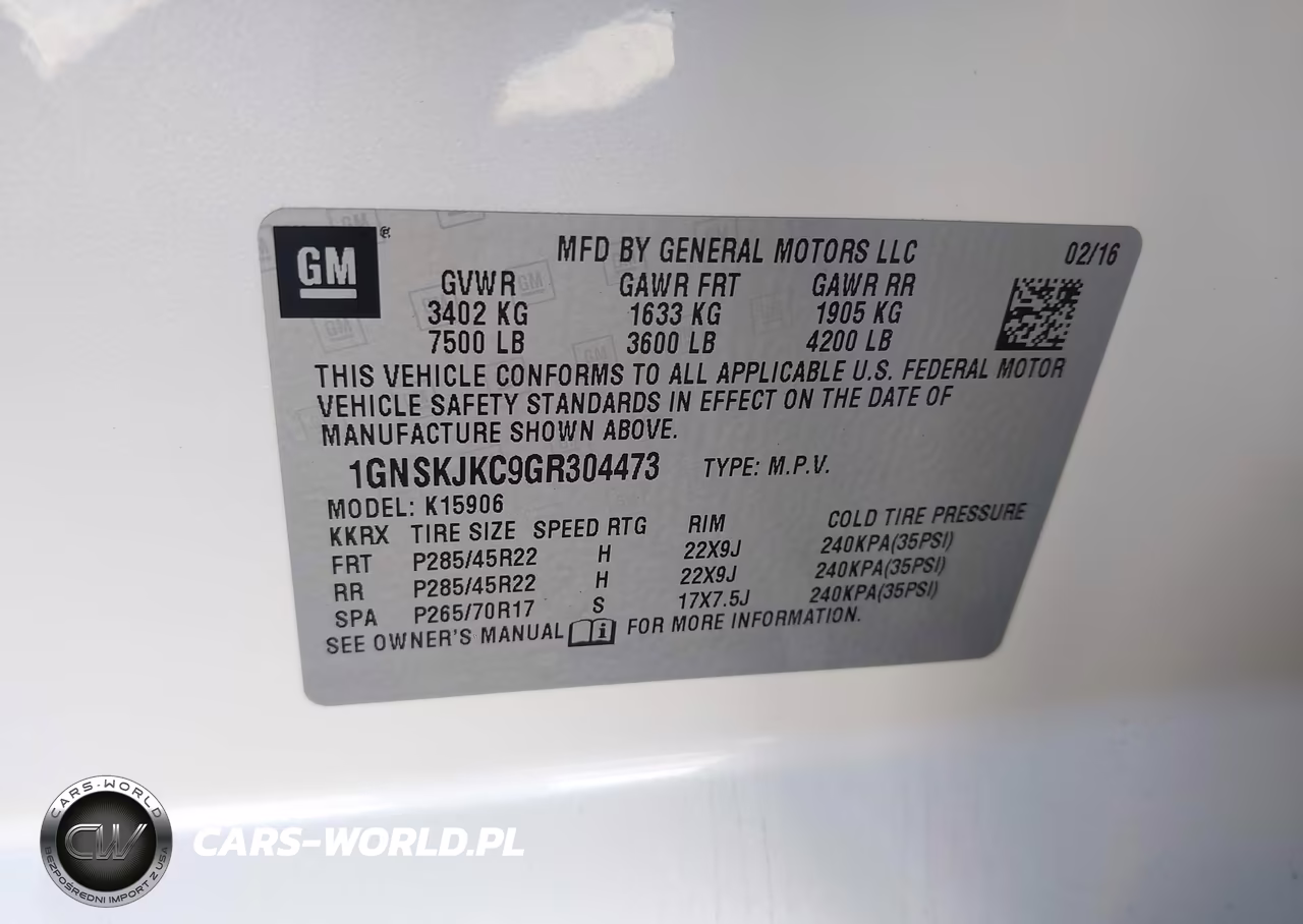 2016 Chevrolet Suburban Ltz VIN:1GNSKJKC9GR304473 - 9