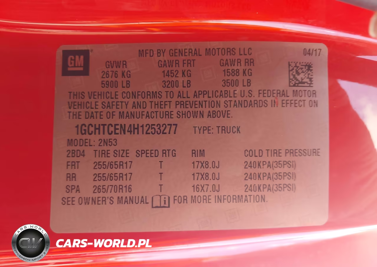 2017 Chevrolet Colorado Lt VIN:1GCHTCEN4H1253277 - 9