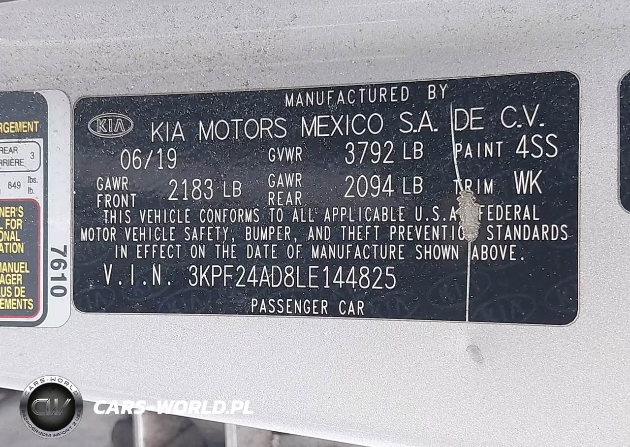 2020 Kia Forte Lxs VIN:3KPF24AD8LE144825 - 9