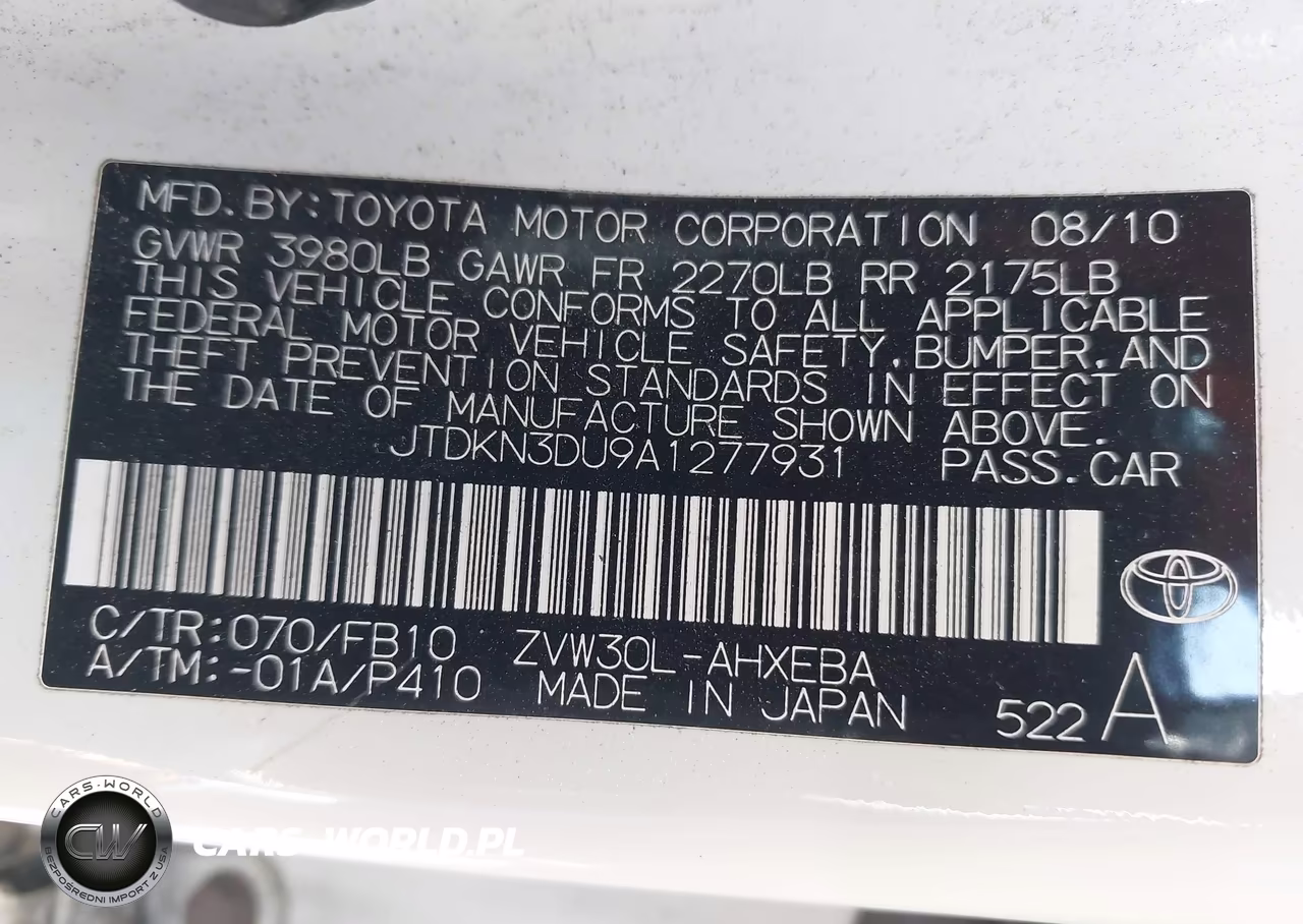 2010 Toyota Prius Ii VIN:JTDKN3DU9A1277931 - 9