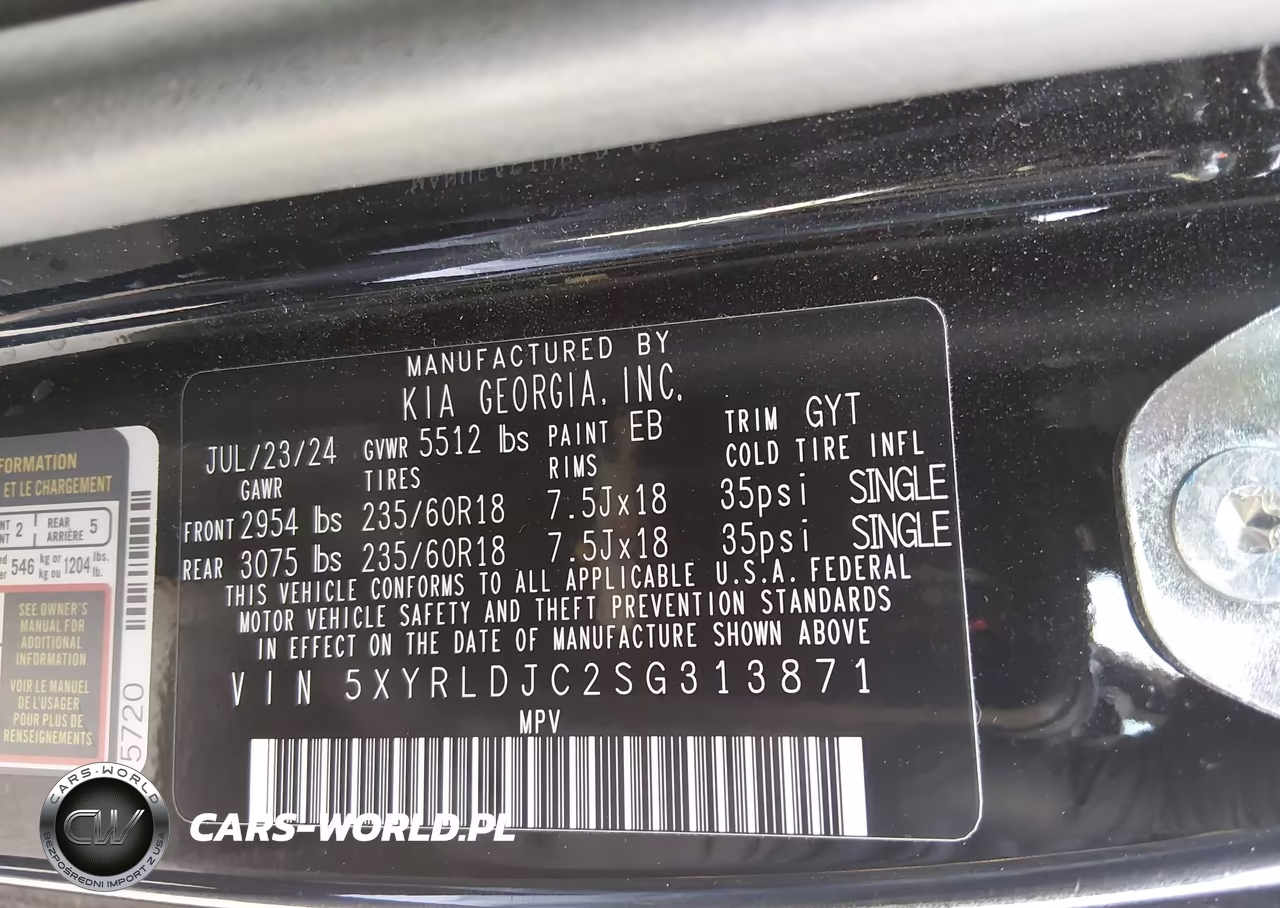 2025 Kia Sorento S VIN:5XYRLDJC2SG313871 - 9