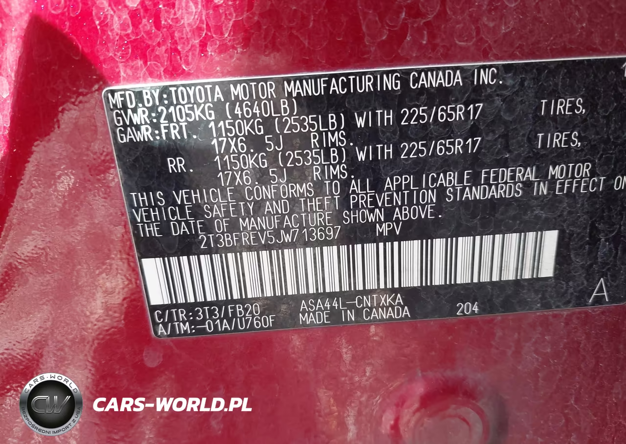 2018 Toyota Rav4 Le VIN:2T3BFREV5JW713697 - 9