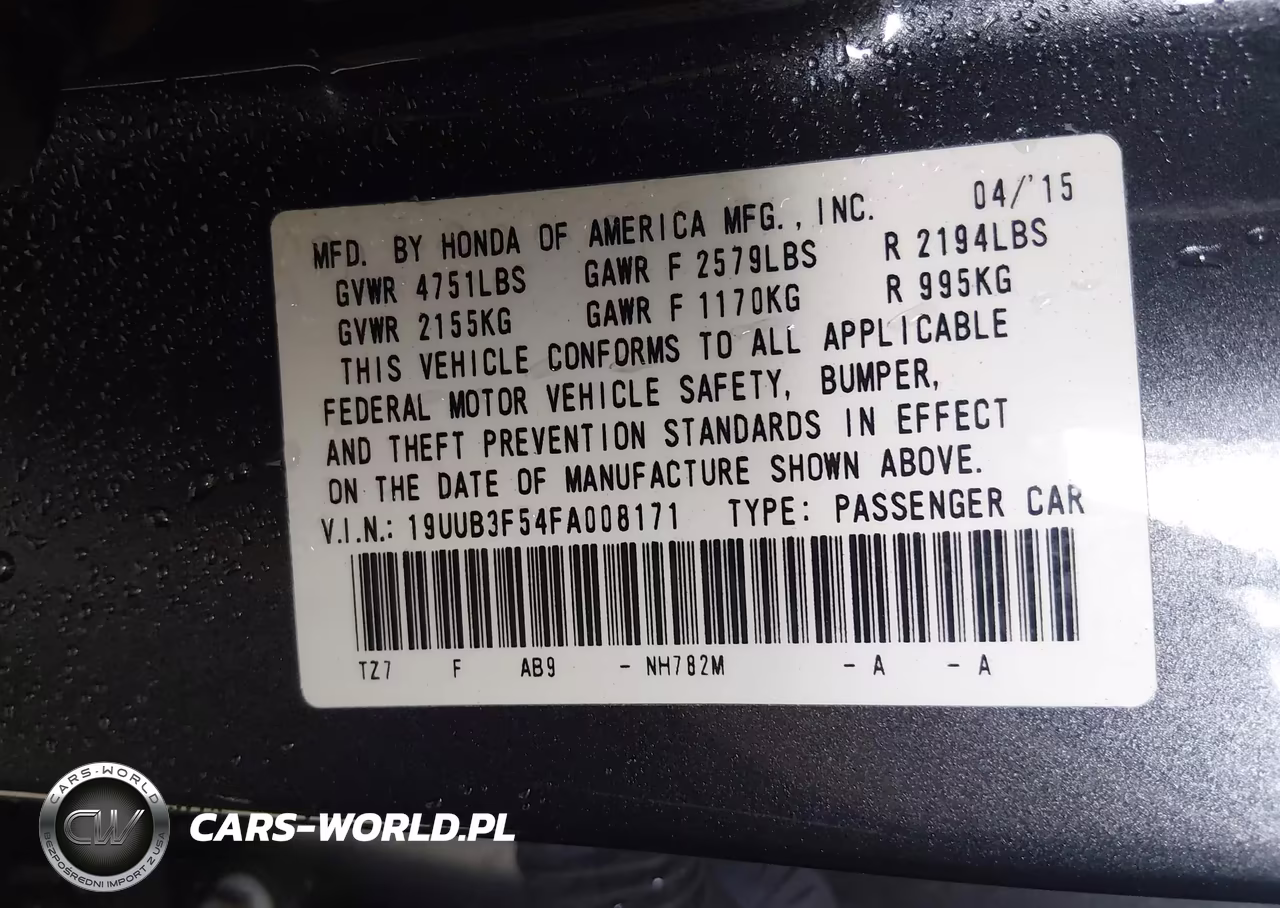 2015 Acura Tlx V6 Tech VIN:19UUB3F54FA008171 - 9