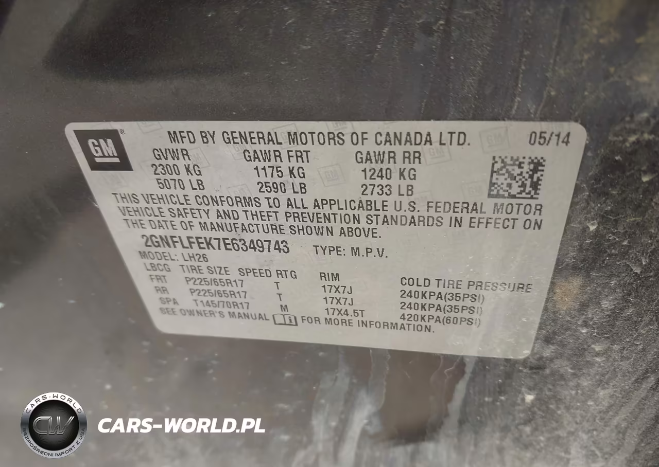 2014 Chevrolet Equinox 1Lt VIN:2GNFLFEK7E6349743 - 9