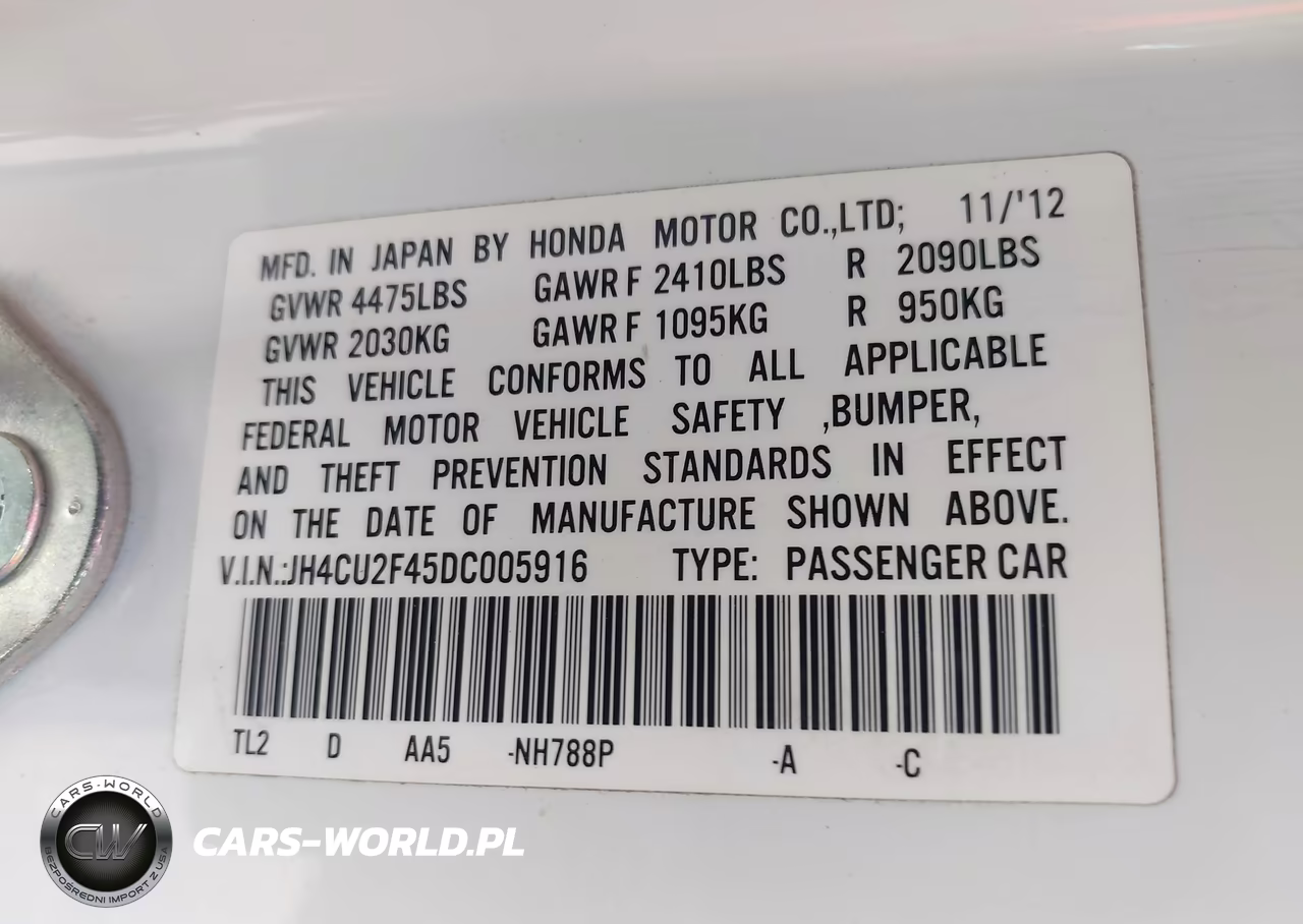 2013 Acura Tsx 2.4 VIN:JH4CU2F45DC005916 - 9