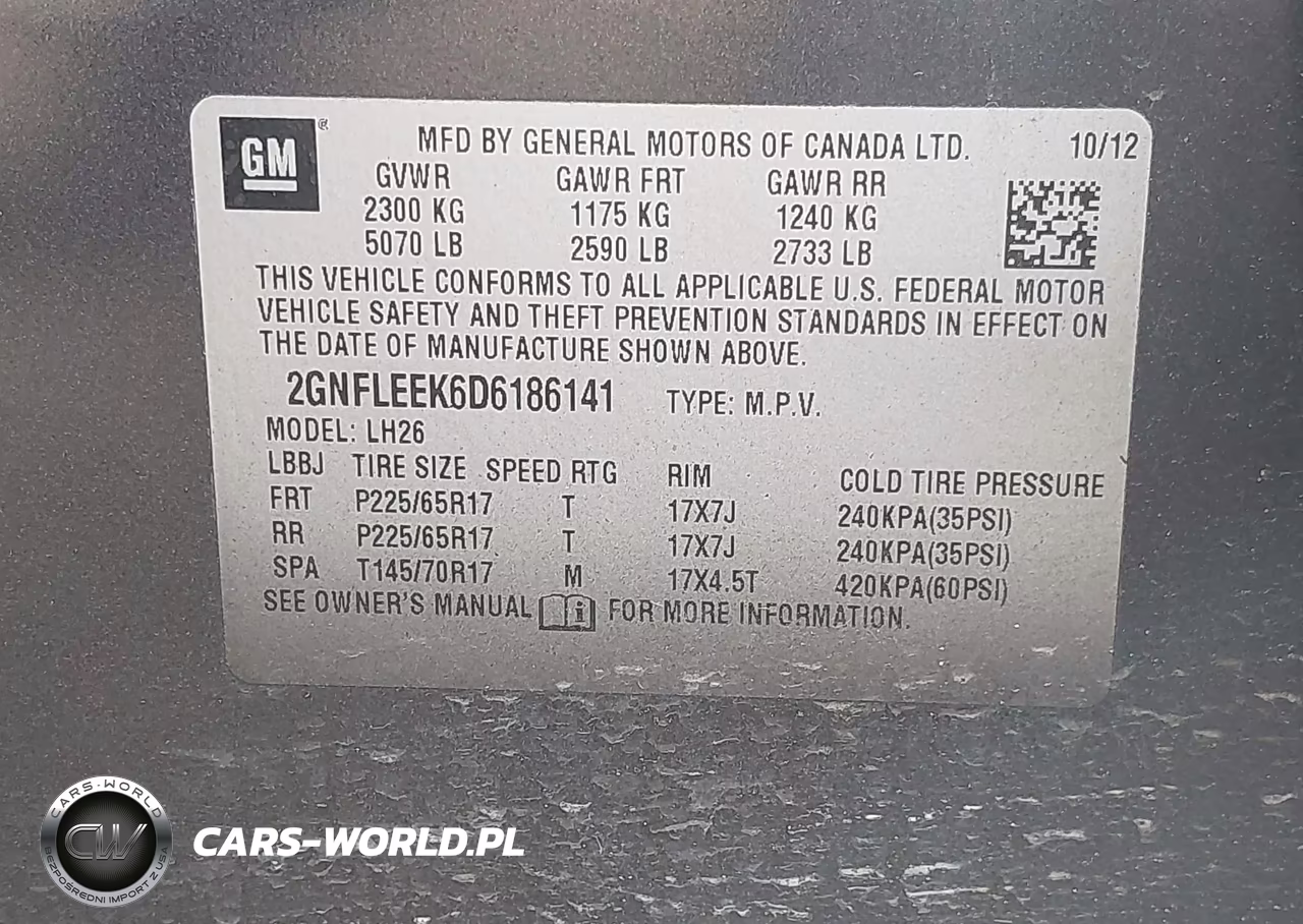 2013 Chevrolet Equinox 1Lt VIN:2GNFLEEK6D6186141 - 9