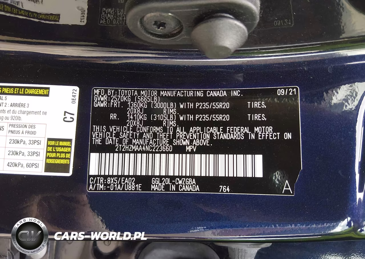 2022 Lexus Rx 350 VIN:2T2HZMAA4NC223660 - 9