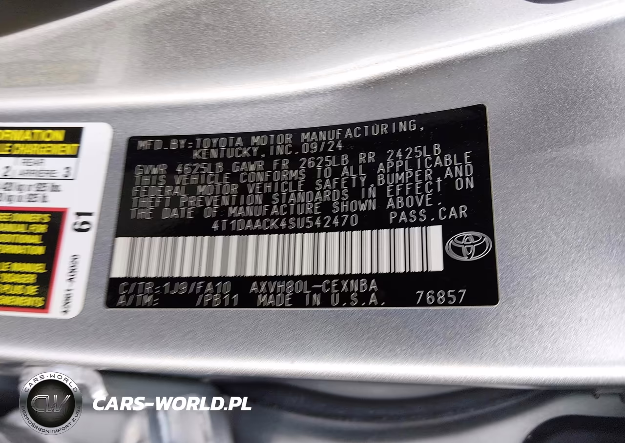 2025 Toyota Camry Le VIN:4T1DAACK4SU542470 - 9
