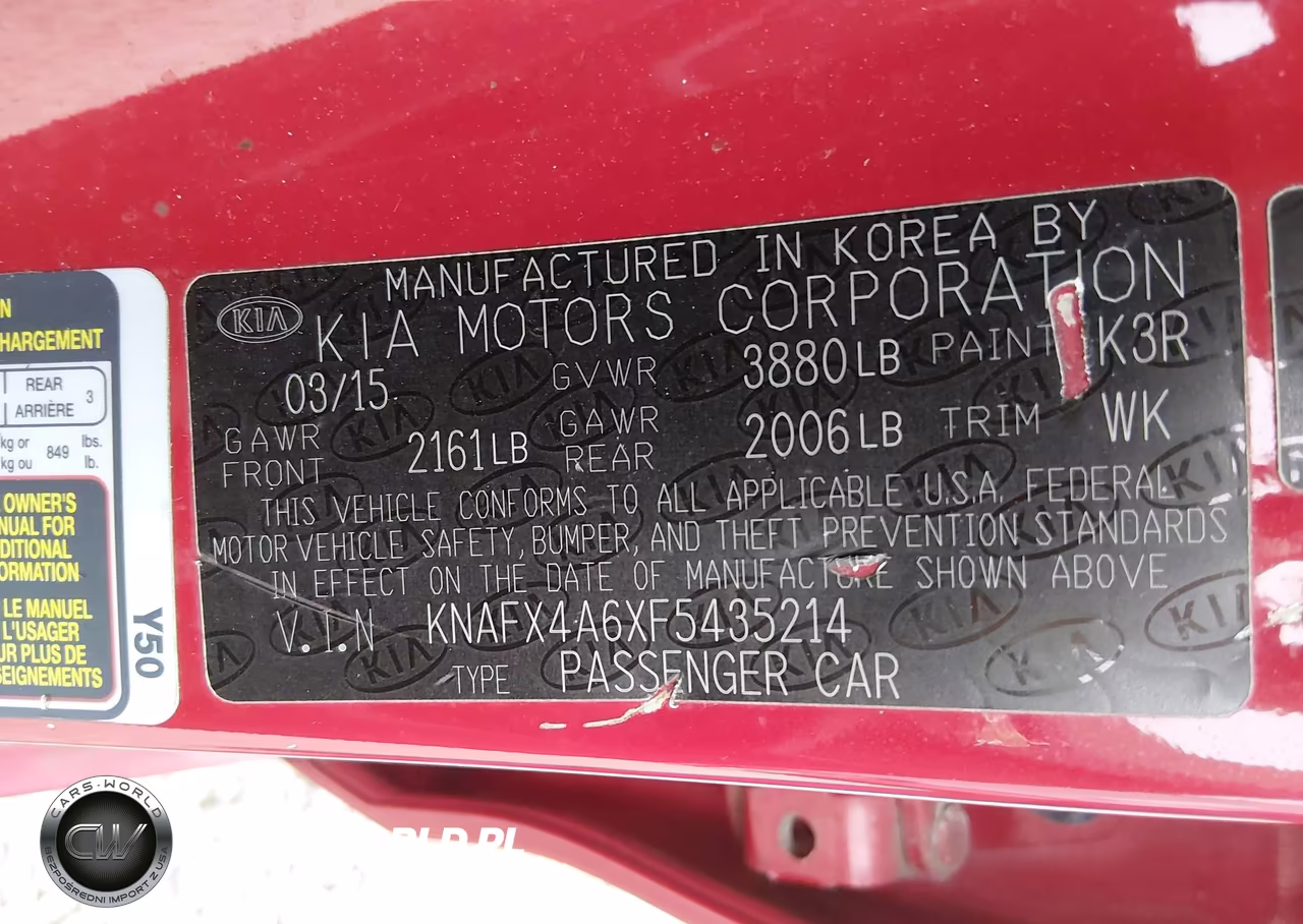 2015 Kia Forte Lx VIN:KNAFX4A6XF5435214 - 9