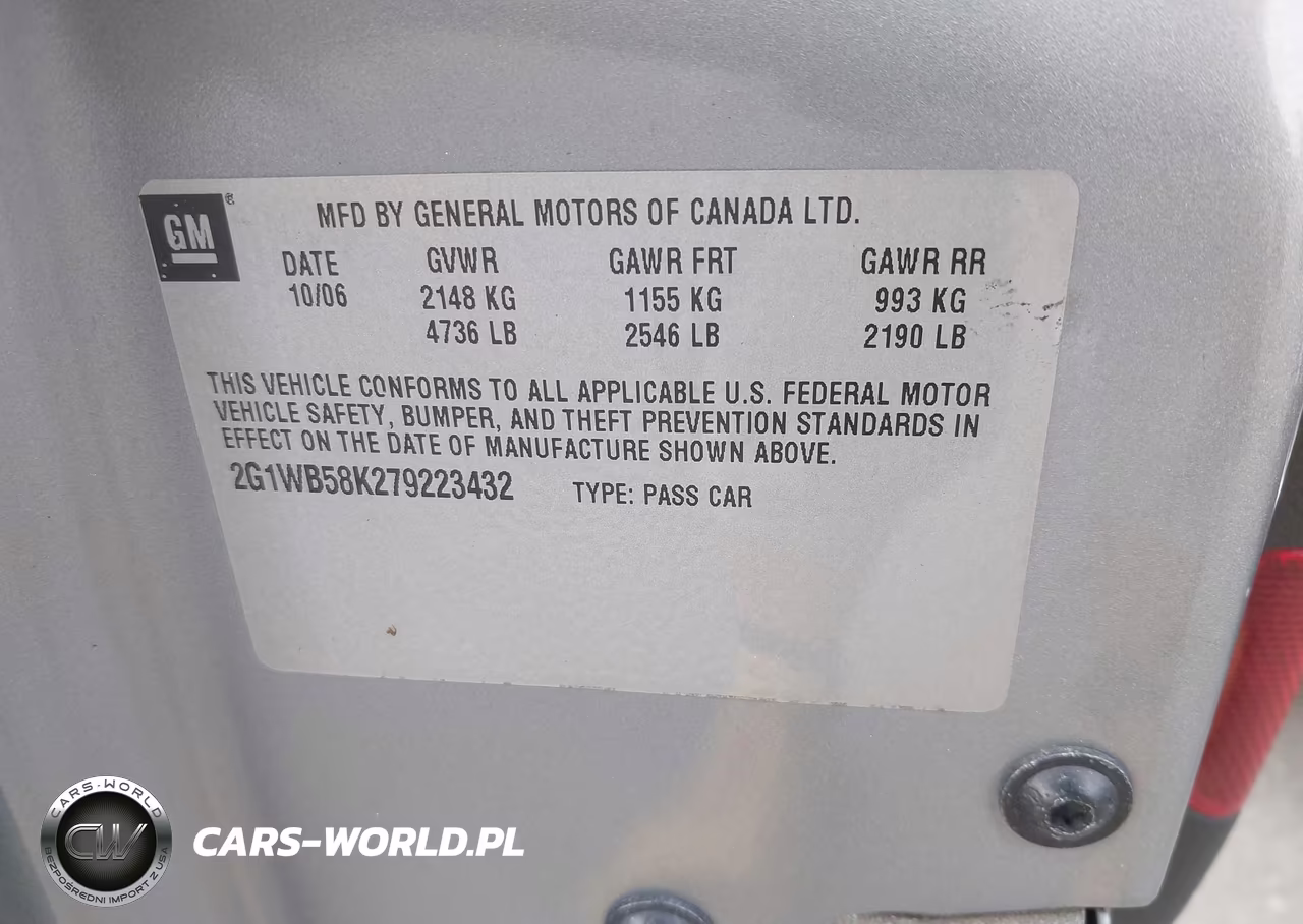 2007 Chevrolet Impala Ls VIN:2G1WB58K279223432 - 9