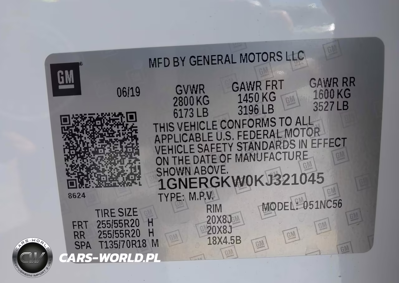2019 Chevrolet Traverse 1Lt VIN:1GNERGKW0KJ321045 - 9